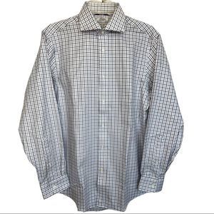 Jos. A. Bank White/Blue Plaid 1905 Collection Tailored Fit Dress Shirt